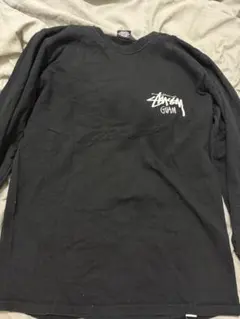 ストゥーシーStussy ブラック ロングスリーブ Tシャツ S