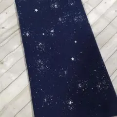 cocome're星空ネイビー柄 スパンフライスニット生地