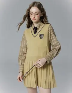 ハリーポッター ハリポタ x KYOUKO ベストミニワンピース ハッフルパフ