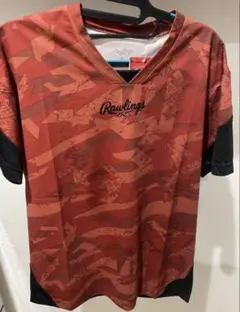 ローリングス　野球　トレーニングウェア　半袖　Mサイズ　赤系　タグ付き