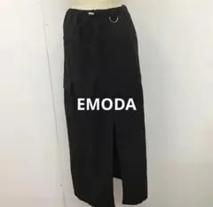 EMODA エモダ カーゴスカート ロングスカート 黒のサムネイル