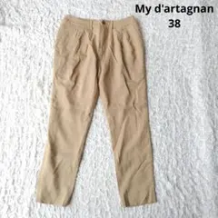 【我的達達尼昂】Shinzone 錐形褲 踝長 褶皺 羊毛混紡