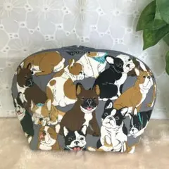 【売り切りセール】【B品】オムツポーチ 小物入れ パグ グレー