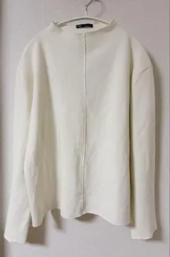 ZARA ハイネック ロングスリーブ トップス ホワイト