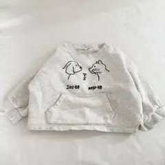 graniph 　いぬ派vsねこ派　ハム派　トレーナー　サイズ90 グラニフ