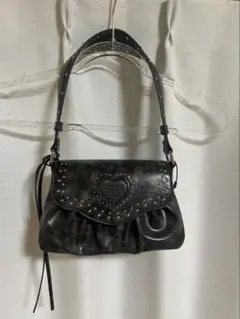 MOUSSY スタッズ ハート ショルダーバッグ 紐なし