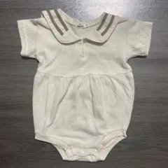 アイボリー セーラー襟ロンパース