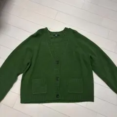 UNIQLO グリーン カーディガン XL