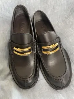 LANVIN 黒 ローファー 36のサムネイル