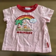 ♥︎美品♥︎MIKI HOUSE うさこ重ね着風Tシャツ 80 ミキハウス うさぎ
