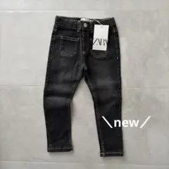 【新品】ZARA Babyブラック デニム　104㎝　パンツのサムネイル