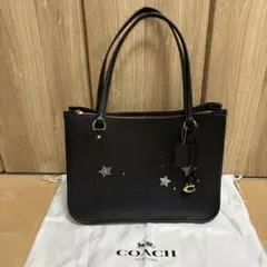 COACH タイラー キャリーオール ブラックレザートートバッグ　ショルダーなし