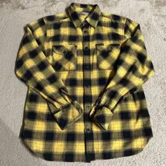 ネルシャツ黄色