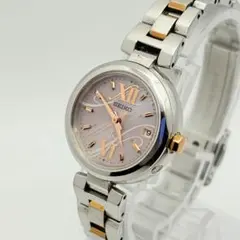 【美品】 稼働 SEIKO セイコー ルキア 電波ソーラー 腕時計 レディース