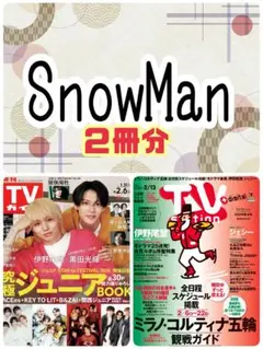 Snow Man TVガイド TVStation 切り抜き 目黒蓮 佐久間大介