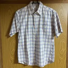 U.P. renoma 半袖シャツ Mサイズ チェック柄