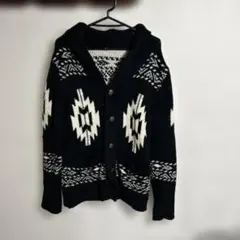 ◎Oval Dice 幾何学模様　ニットカーディガン　セーター