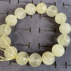 大玉美品　ファントムレモンクォーツブレスレット
