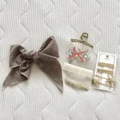リボンバレッタ ヘアクリップ ヘアピン セット まとめ売り