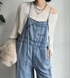 DouDou デニムサロペット