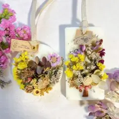 【No.196】アロマワックスサシェ2個セット　シマエナガ