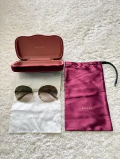グッチ GUCCI GG0872S 001 サングラス　ゴールド　ピンク グッチ GUCCI GG0872S 001 サングラス ゴールド ピンク - メルカリ