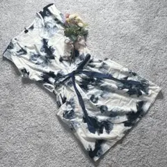 SPIGA ノースリーブ チュニック ワンピース 花柄 総柄 ウエストリボンのサムネイル