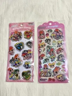スパンコールパーティー パワーパフガールズ ドロップジェリーシール ２点セット