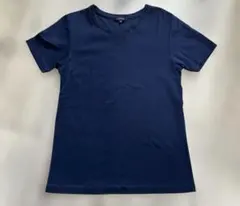 コムサイズムCOMME CA ISM ビジュー付半袖Tシャツ　ネイビーMサイズのサムネイル