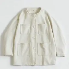 THE SHINZONE ツイードジャケット TWEED JACKET ホワイトのサムネイル