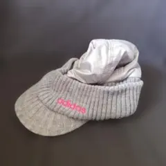 adidas グレー ニット帽