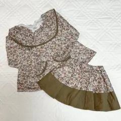 【新品未使用】バースデイtete a tete 花柄セットアップ 95