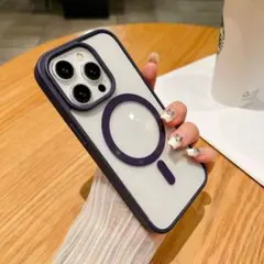 iPhone 14 Pro Maxマグネットケース ￼パープル