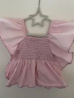 ZARA ピンク フリル袖 トップス 130cm