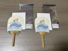 ちいかわもぐもぐ本舗　ノベルティ　ミニうちわ　うさぎ ×2