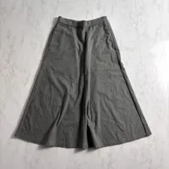 美品　無印良品　フレアスカート　グレー　Ｍのサムネイル