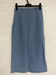 明日削除！！UNIQLO タイトスカート M ライトブルー