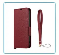 iPhone 14 Plus 本革風レザーフラップケース 「ORVA」 レッド