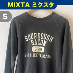USA製 MIXTA ミクスタ ヴィンテージ風ロゴスウェット アメカジ グレーSのサムネイル