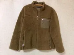 102895　レイジブルー　ボアジャケット　ブラウン　サイズM