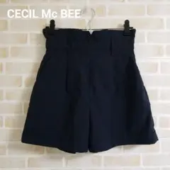 CECIL Mc BEE ハイウエスト ナイロン ショートパンツ