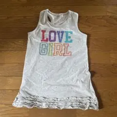 MPS グレー LOVE GIRL タンクトップチュニック