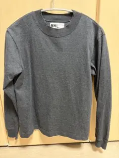 MHL. MARGARET HOWELL コットン長袖カットソー グレー Mのサムネイル