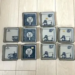 フェリシモ☆日本昔ばなし9枚セット 角皿 陶器 - メルカリ