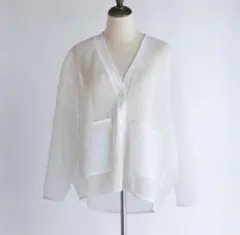 新品未使用】 pois double mesh Cardigan - メルカリ