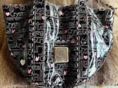 クリスタルボール　トートバッグ 肩掛け ブラック ピンク フレンチブルドッグのサムネイル