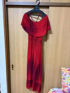 フラダンス用ドレス 赤のサムネイル