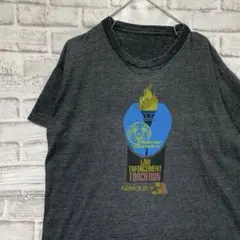 USA製90sヴィンテージTシャツ！シングルステッチ　グレー半袖古着　M722