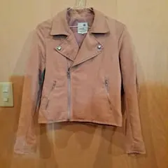 earth music&ecology ライダースジャケット S ピンク