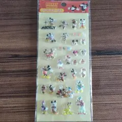 ミッキーマウス　樹脂入り立体シール　ぷくぷくシール　ディズニーキャラクター